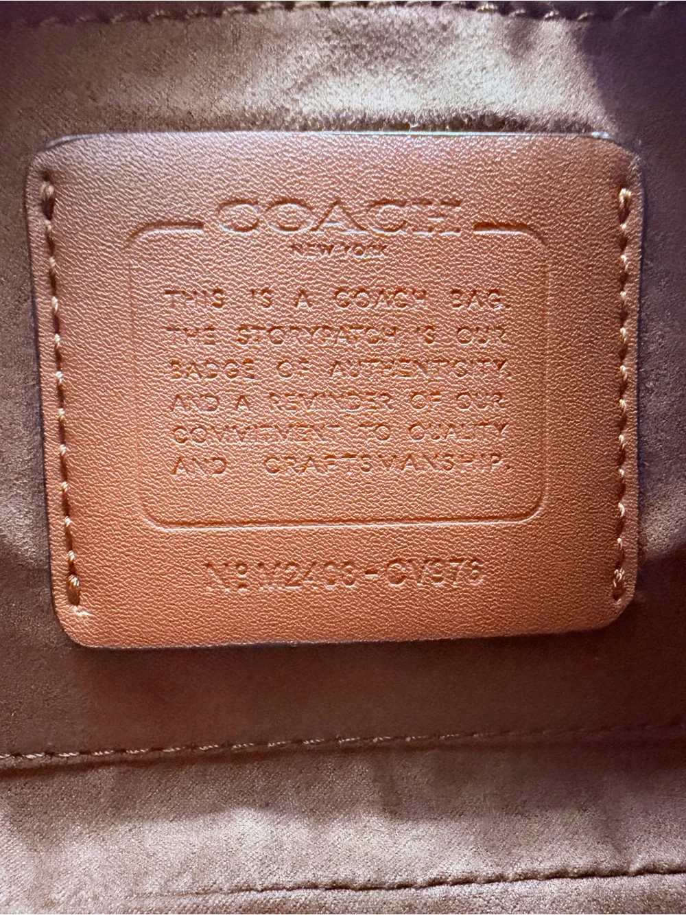 Coach Signature Monogram Shoulder Bag – Brown & Rust